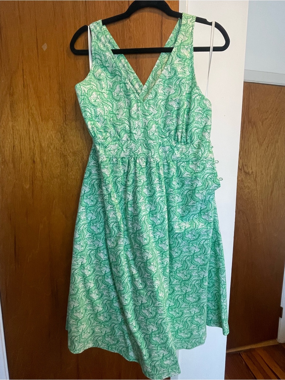 Vineyard Vines Green Paisley Midi Dress